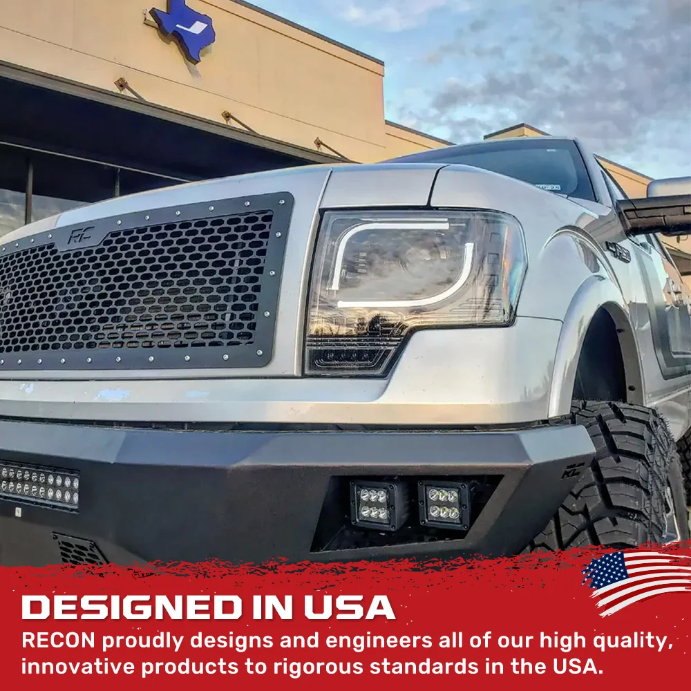 Ford F150 & Raptor 13-14 Projector Headlights Ultra High Power White LED DRL w/ Amber Turn Signals - Multiple Styles - Image 16