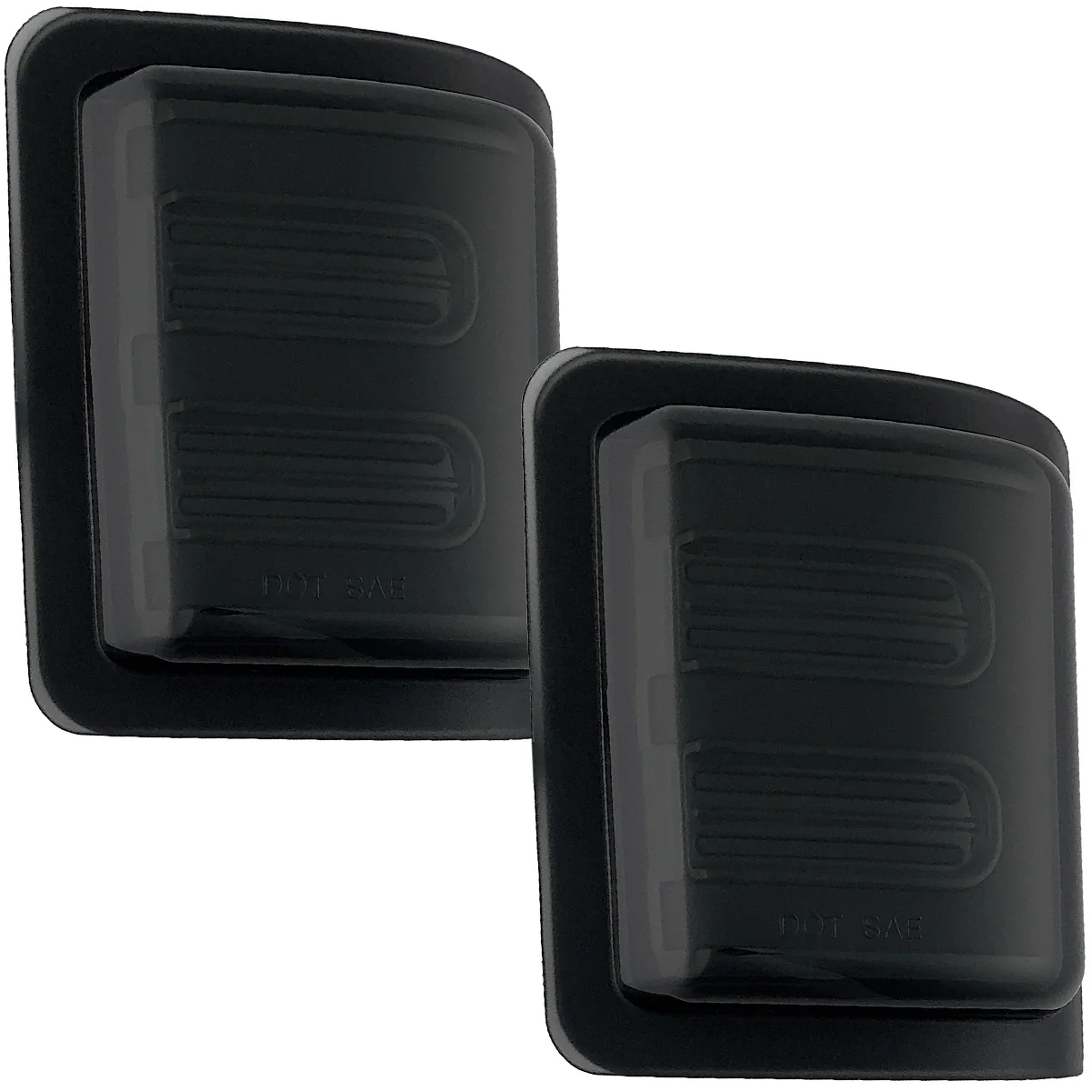 Ford 08-16 Super Duty F250/F350 Side Mirror Lenses (2-Piece Set) Ultra High Power White or Amber Running Lights & Scanning Amber Turn Signals Smoked or Clear Lens - Image 22