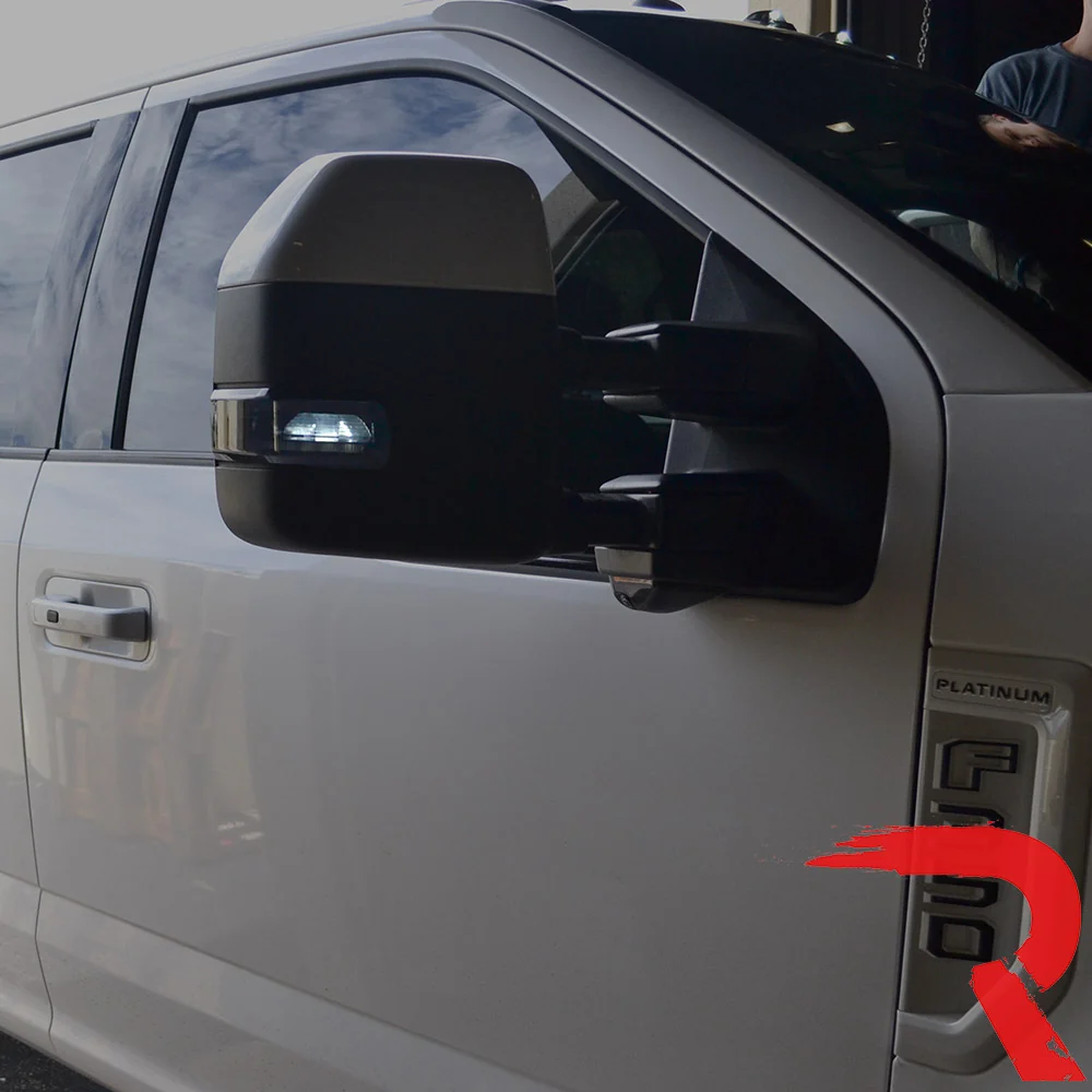 Ford 17-22 Super Duty Scanning LED Side Mirror Lenses - Smoked Lens - Image 14