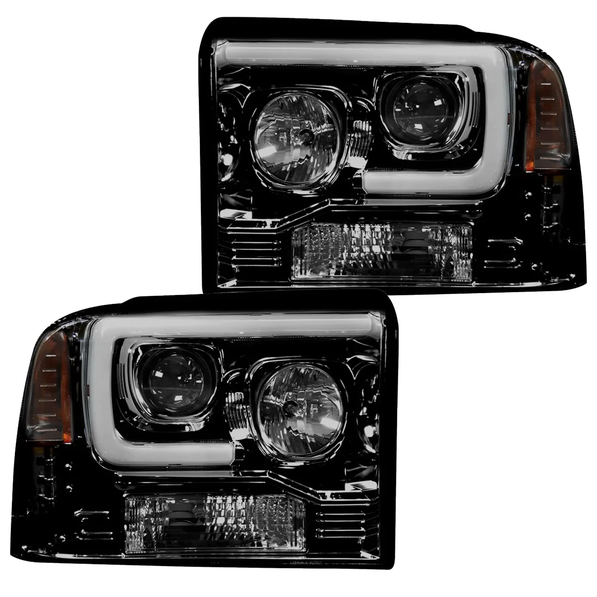 Ford Super Duty 05-07 Projector Headlights OLED Halos, DRL - Multiple Styles - Image 17
