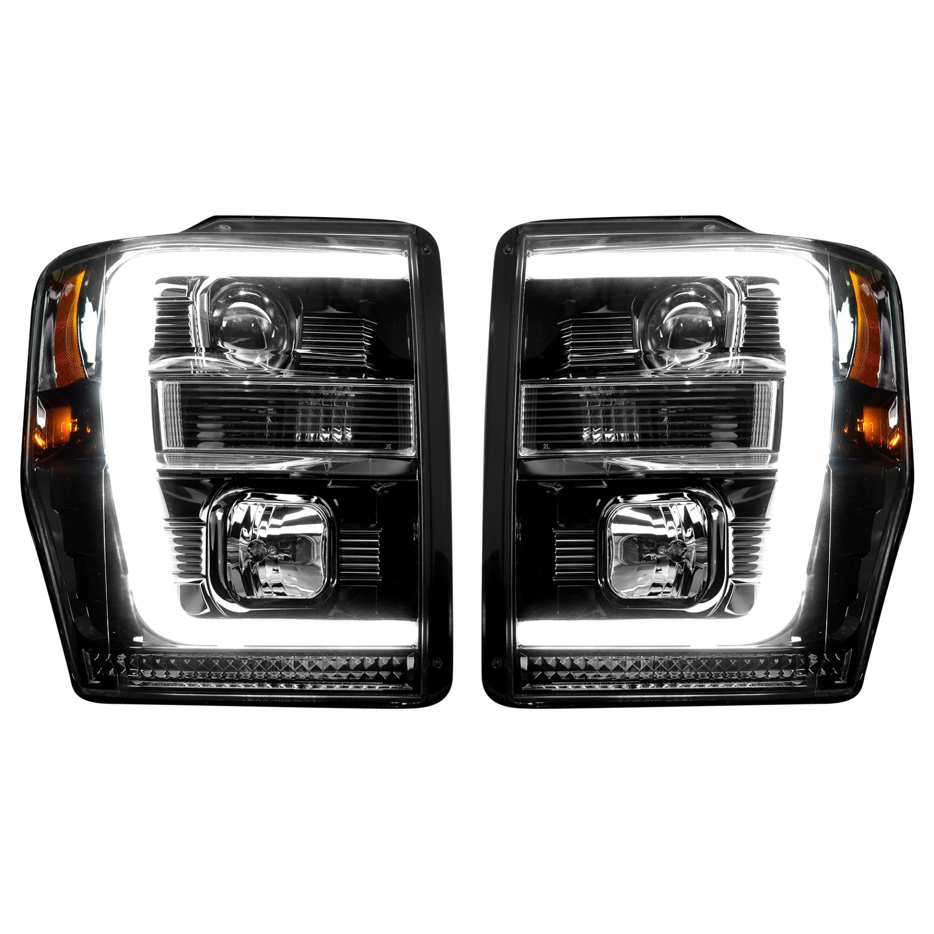 Ford Super Duty 08-10 Projector Headlights OLED Halos DRL - Multiple Styles - Image 4