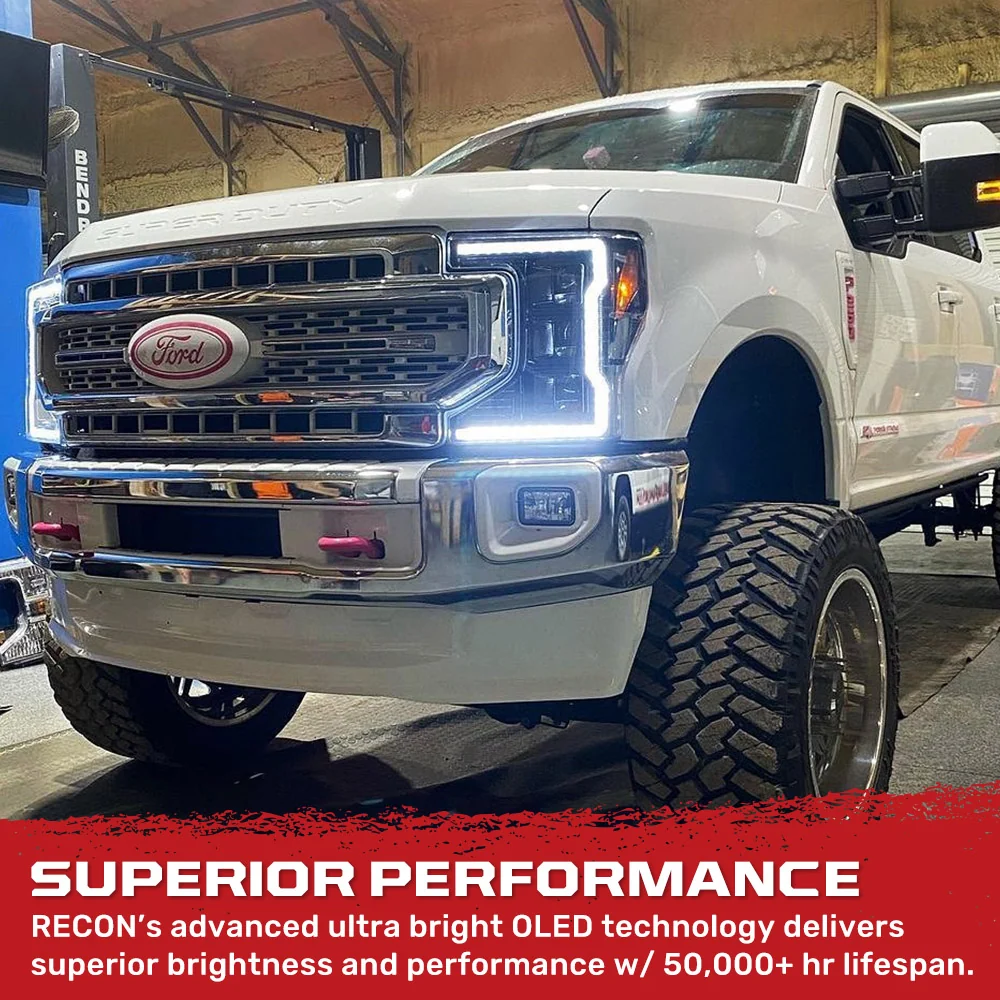 Ford 17-19 Super Duty LED Projector Headlights OLED DRL & Scanning Switchback LED Turn Signals - Multiple Styles - Image 16