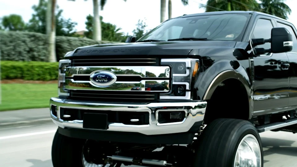 Ford Super Duty 17-19 Projector Headlights White OLED DRL, Scanning Amber LED Turn Signals - Multiple Styles - Image 5