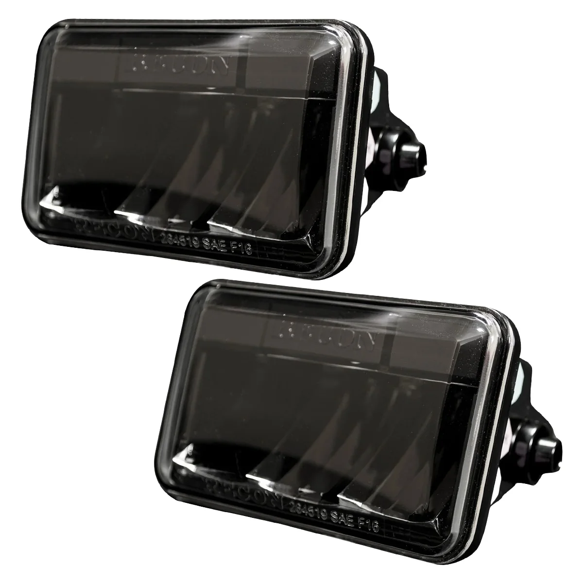 Ford Super Duty 17-21 Ultra Bright White LED Fog Lights (Replaces Factory Fog Lights) - Smoked Black