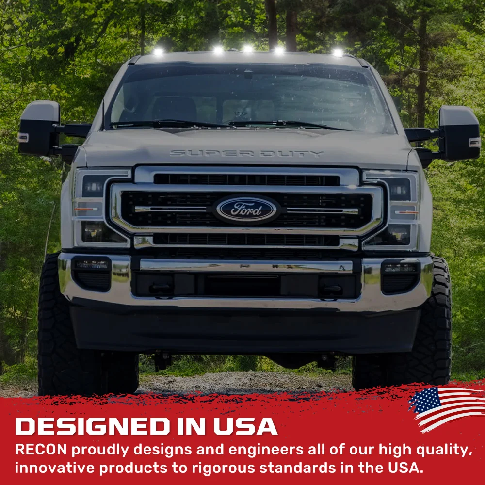 Ford Super Duty 17-22 5-PC Cab Roof Light Set 2-Way Front & Rear Facing Ultra High-Power LEDs (Replaces Factory/OEM Cab Lights Only) - Multiple Options - Image 38