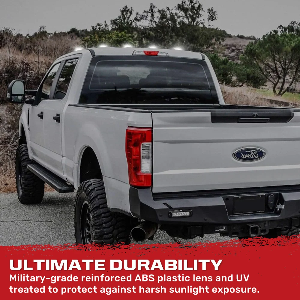 Ford Super Duty 17-22 5-PC Cab Roof Light Set 2-Way Front & Rear Facing Ultra High-Power LEDs (Replaces Factory/OEM Cab Lights Only) - Multiple Options - Image 42