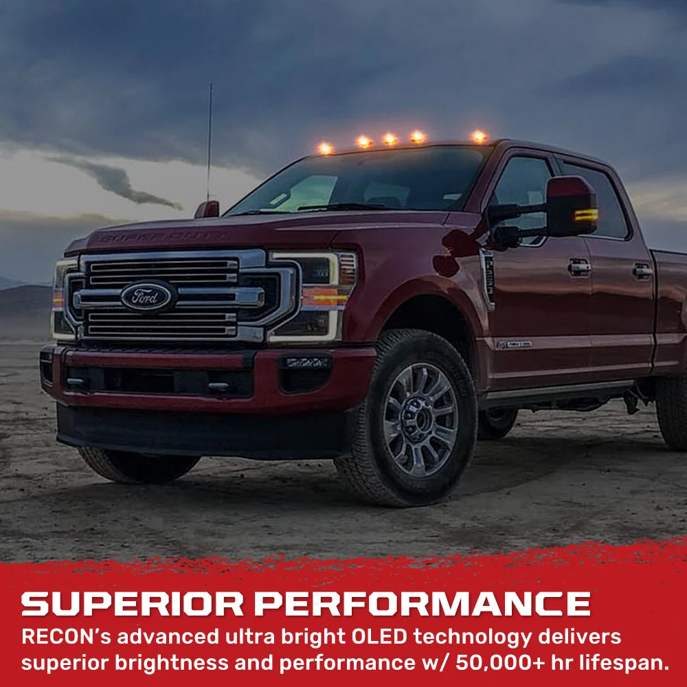Ford Super Duty 17-22 5-PC Cab Roof Light Set 2-Way Front & Rear Facing Ultra High-Power LEDs (Replaces Factory/OEM Cab Lights Only) - Multiple Options - Image 46