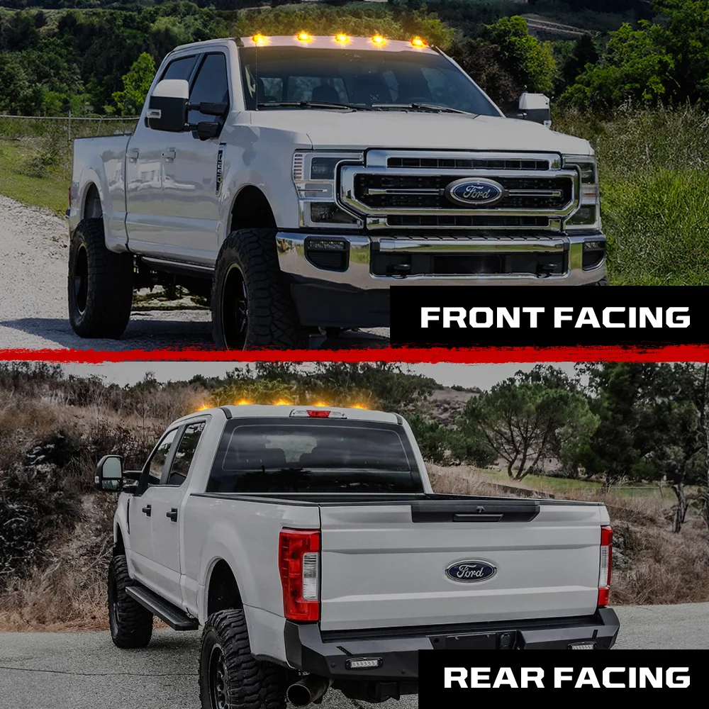 Ford Super Duty 17-22 5-PC Cab Roof Light Set 2-Way Front & Rear Facing Ultra High-Power LEDs (Replaces Factory/OEM Cab Lights Only) - Multiple Options - Image 62