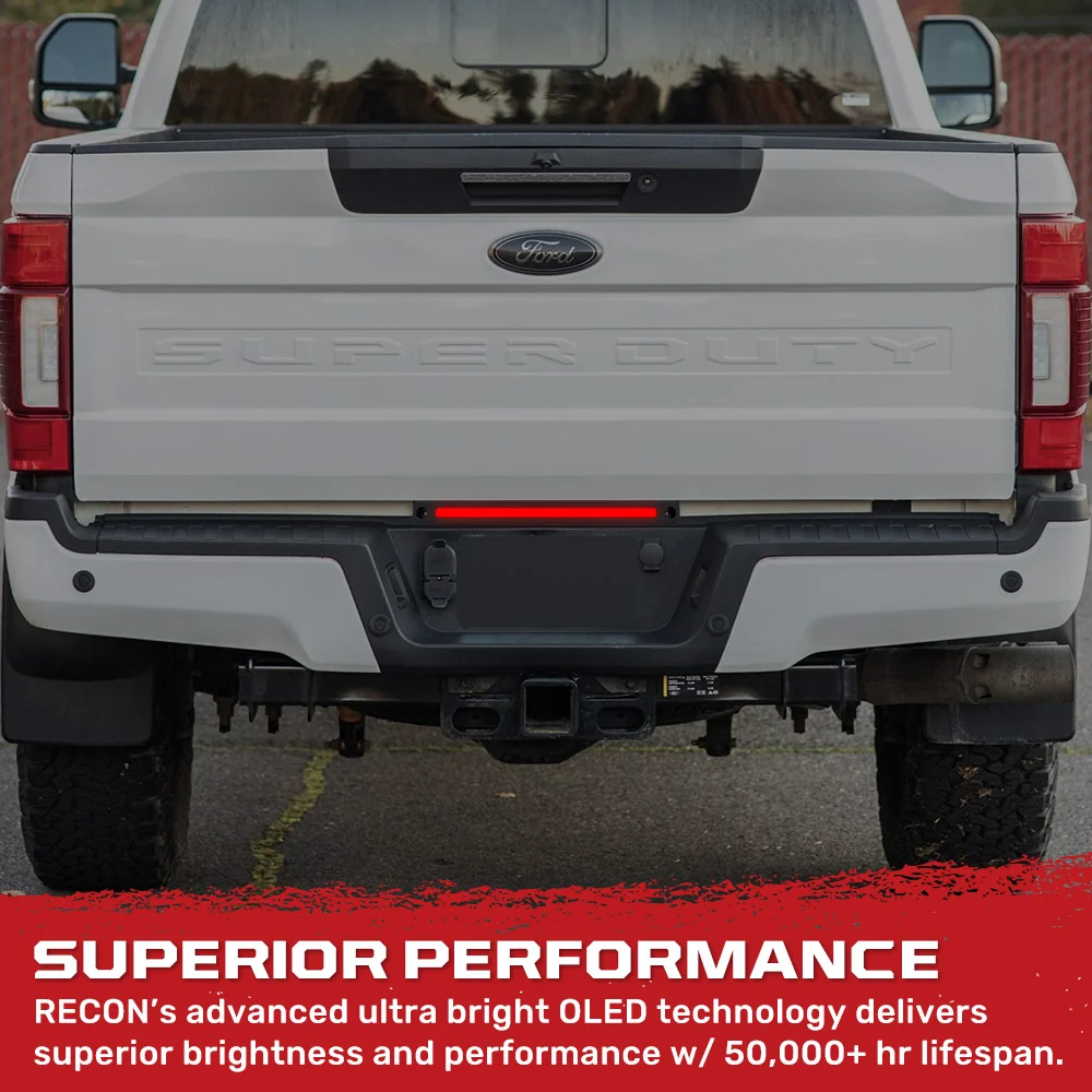 Ford Super Duty 17-25 Mini 15" LED Tailgate Light Bar OLED Red Running Lights - Multiple Options - Image 17