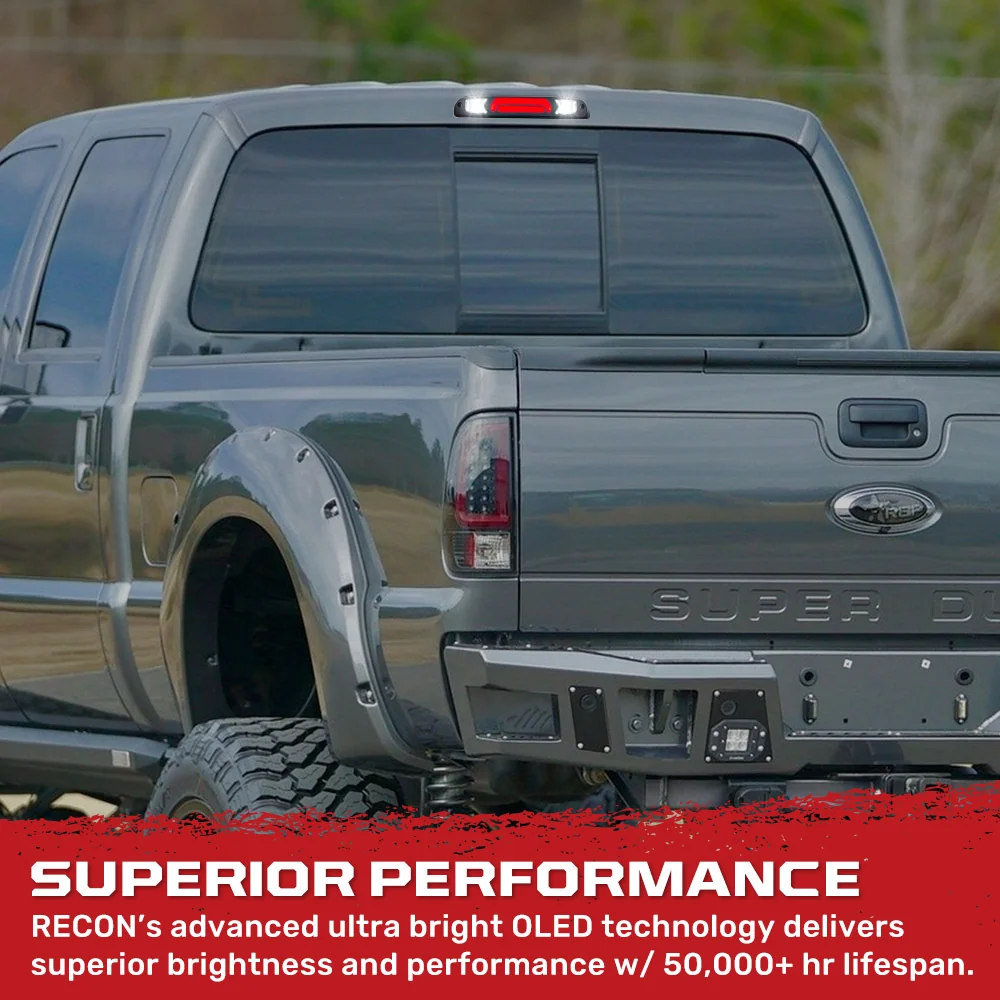 Ford Super Duty 99-16 3rd Brake Light with Ultra High Power CREE XML LEDs with Smoked Lens - Image 9