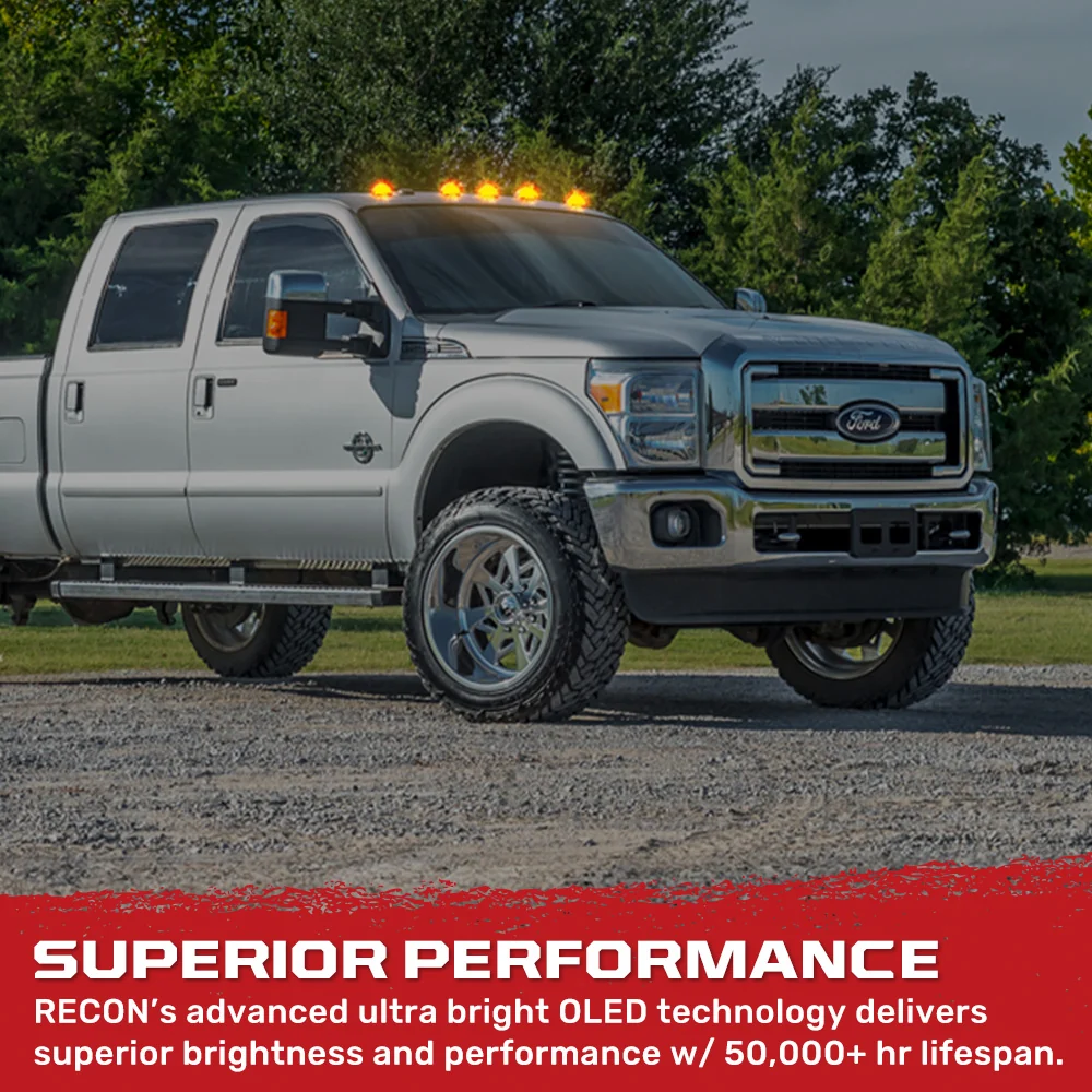 Ford 99-16 Super Duty 5-Pc Cab Roof Lights 2-Way Front & Rear Facing Ultra High-Power LED (ATTN: For Models That DID NOT Come With Factory Cab Lights) - Multiple Options - Image 49