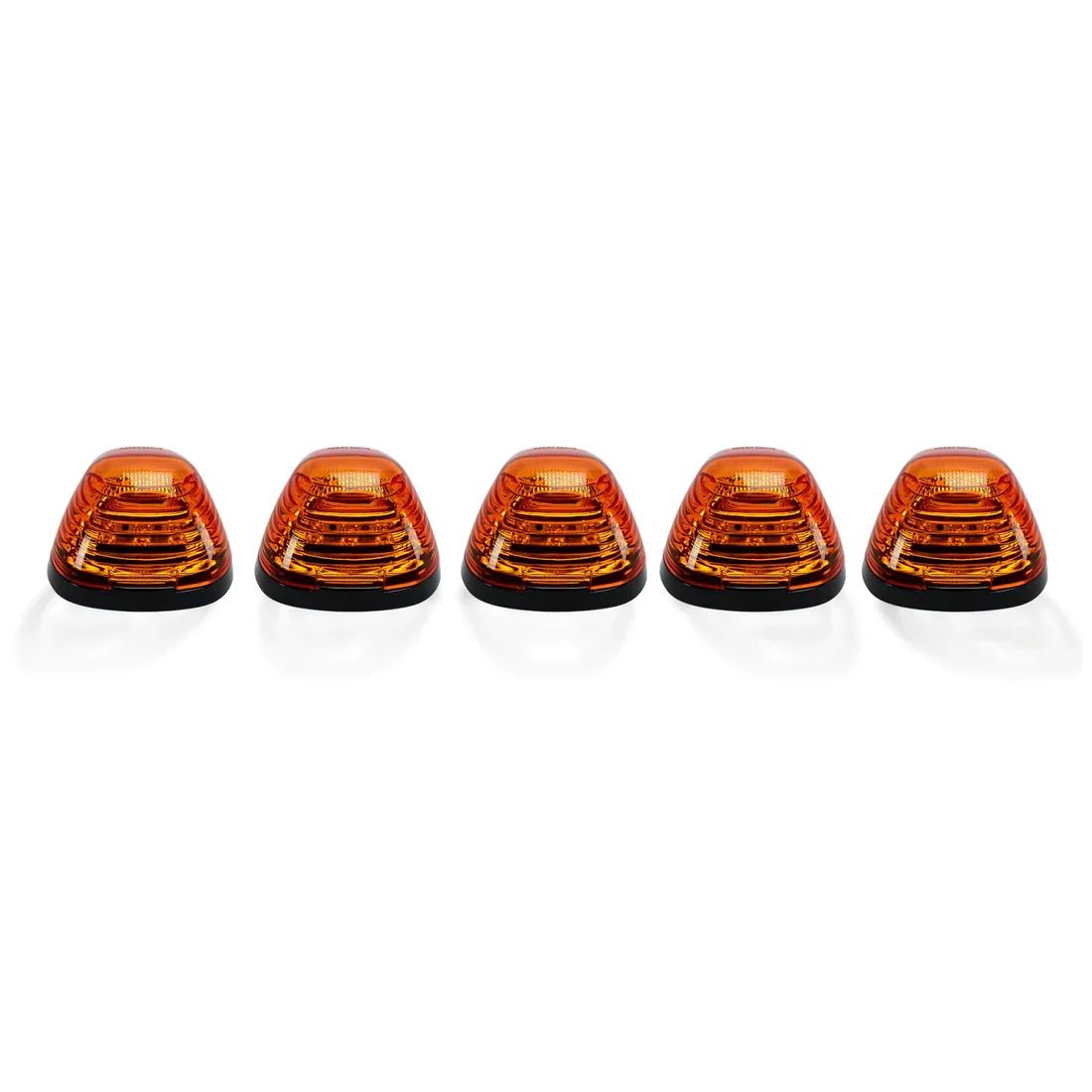 Ford Super Duty 99-16 5 Piece Cab Lights Amber Xenon Bulbs with Amber Lens - (Attn: This cab light kit replaces OEM factory installed Ford 99-16 cab roof light lenses) - Image 11