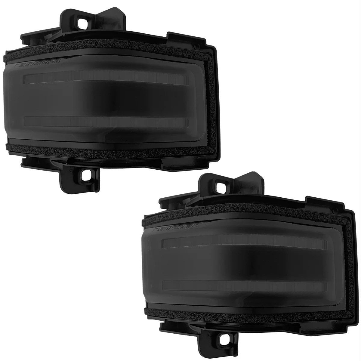 Ford 17-25 Super Duty Amber DRL LED Side Mirror Lenses - Smoked Lens - Image 3
