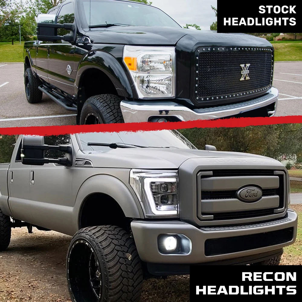 Ford Super Duty 11-16 Projector Headlights OLED Halos, DRL - Multiple Styles - Image 32
