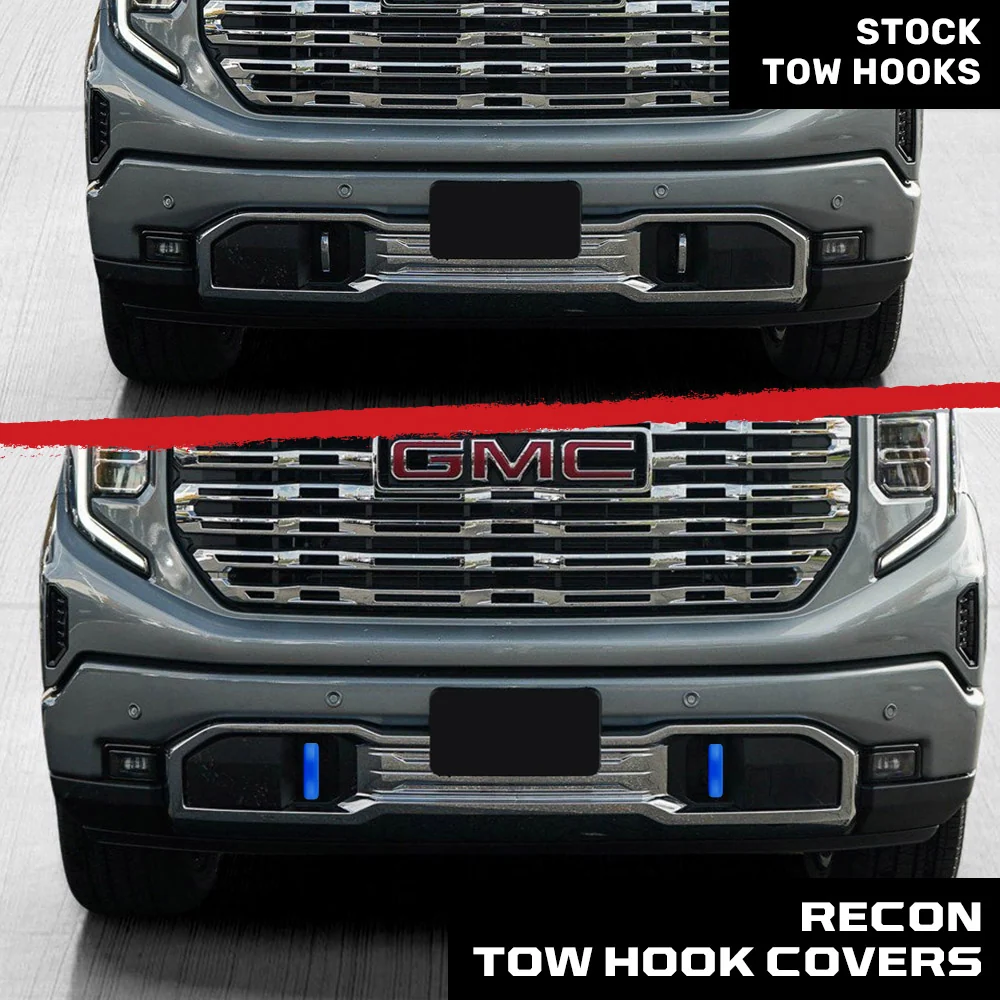 GMC 20-25 Sierra 1500 Tow Hook Covers 2-Piece Set of Silicone Covers Standard & LED Options - Multiple Colors - Image 30