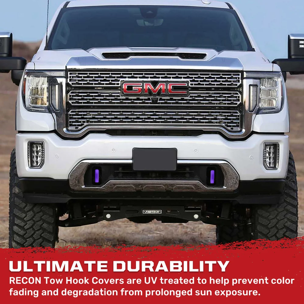 GMC 20-25 Sierra 1500 Tow Hook Covers 2-Piece Set of Silicone Covers Standard & LED Options - Multiple Colors - Image 67