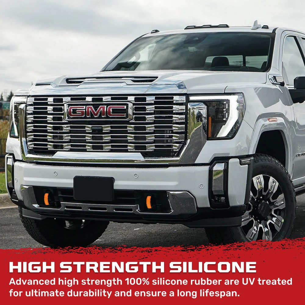 GMC 20-25 Sierra 2500/3500 Tow Hook Covers 2-Piece Set of Silicone Covers Standard & LED Options - Multiple Colors - Image 26