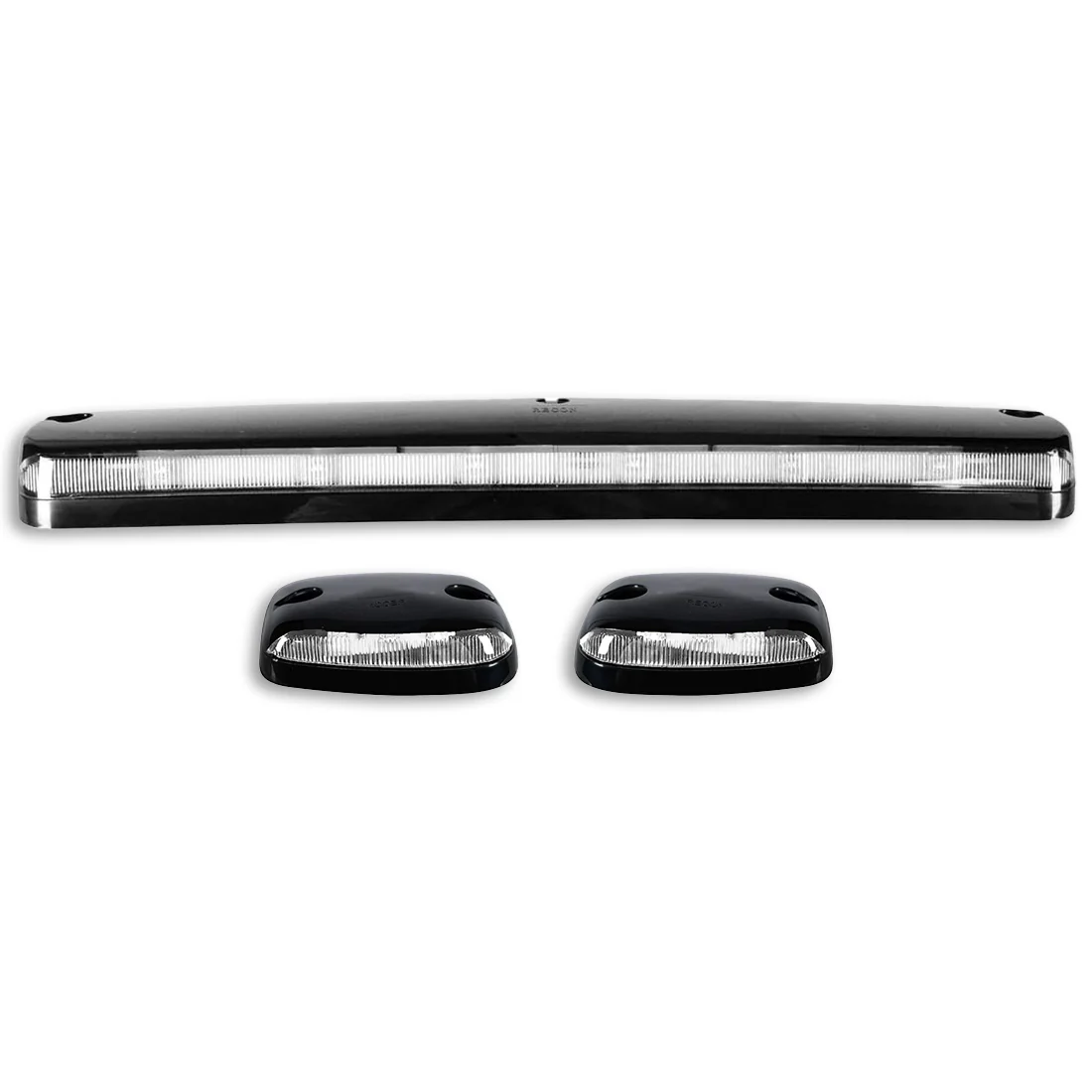 GMC & Chevy 07-14 3-Piece Cab Roof Light Kit Strobe LED White & Amber - Multiple Lens - Image 16
