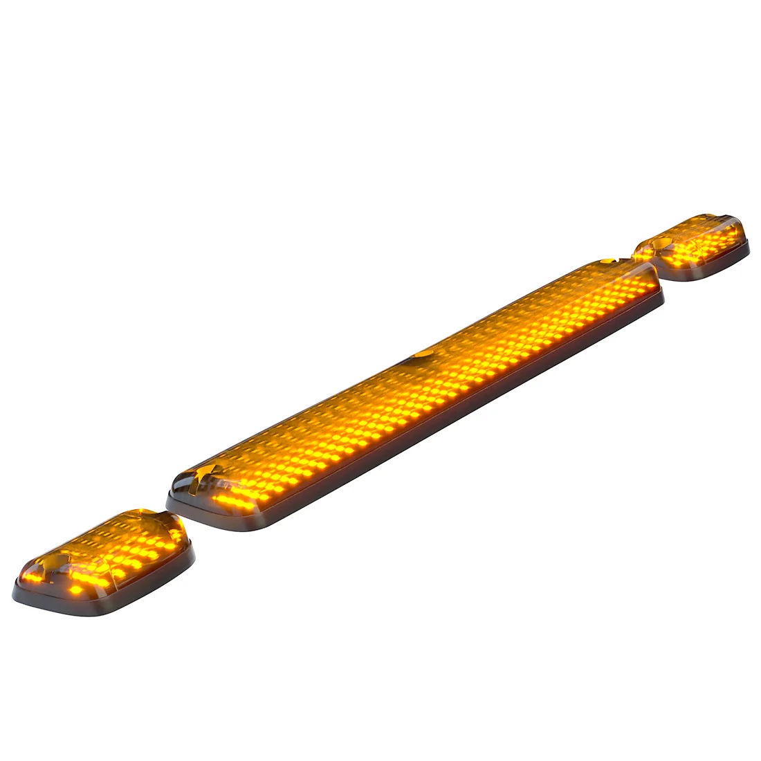 GMC & Chevy 07-14 3-Piece Cab Roof Light Kit Strobe LED White & Amber - Multiple Lens - Image 19