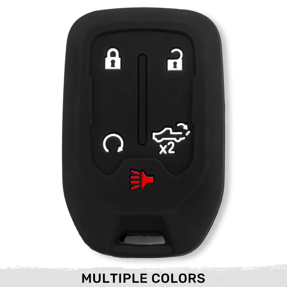 GMC & Chevy 19-21 Sierra & Silverado 1-Piece 100% Silicone Rubber Key Fob Cover - Multiple Colors - Image 3