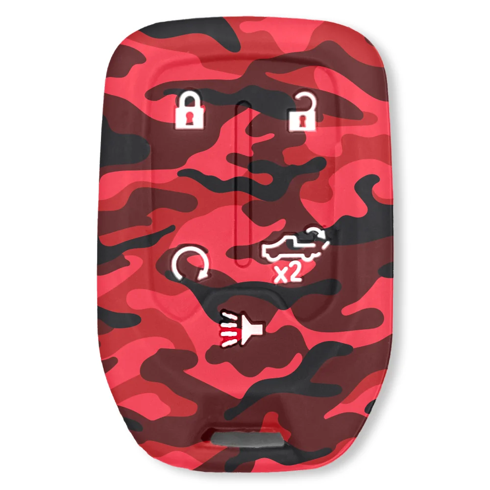 GMC & Chevy 19-21 Sierra & Silverado 1-Piece 100% Silicone Rubber Key Fob Cover - Multiple Colors - Image 66