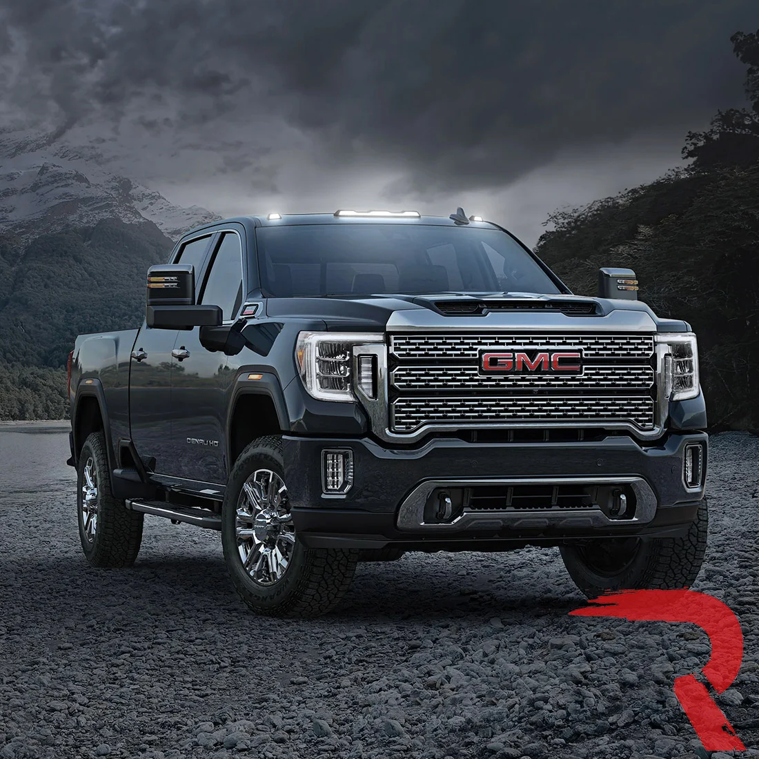 GMC & Chevy 20-25 (4th GEN Body Style) Heavy-Duty (3-Piece Set) Smoked Cab Roof Light Lens with White LEDs - (ATTN: For models that DID NOT come with factory cab roof lights) - Image 8