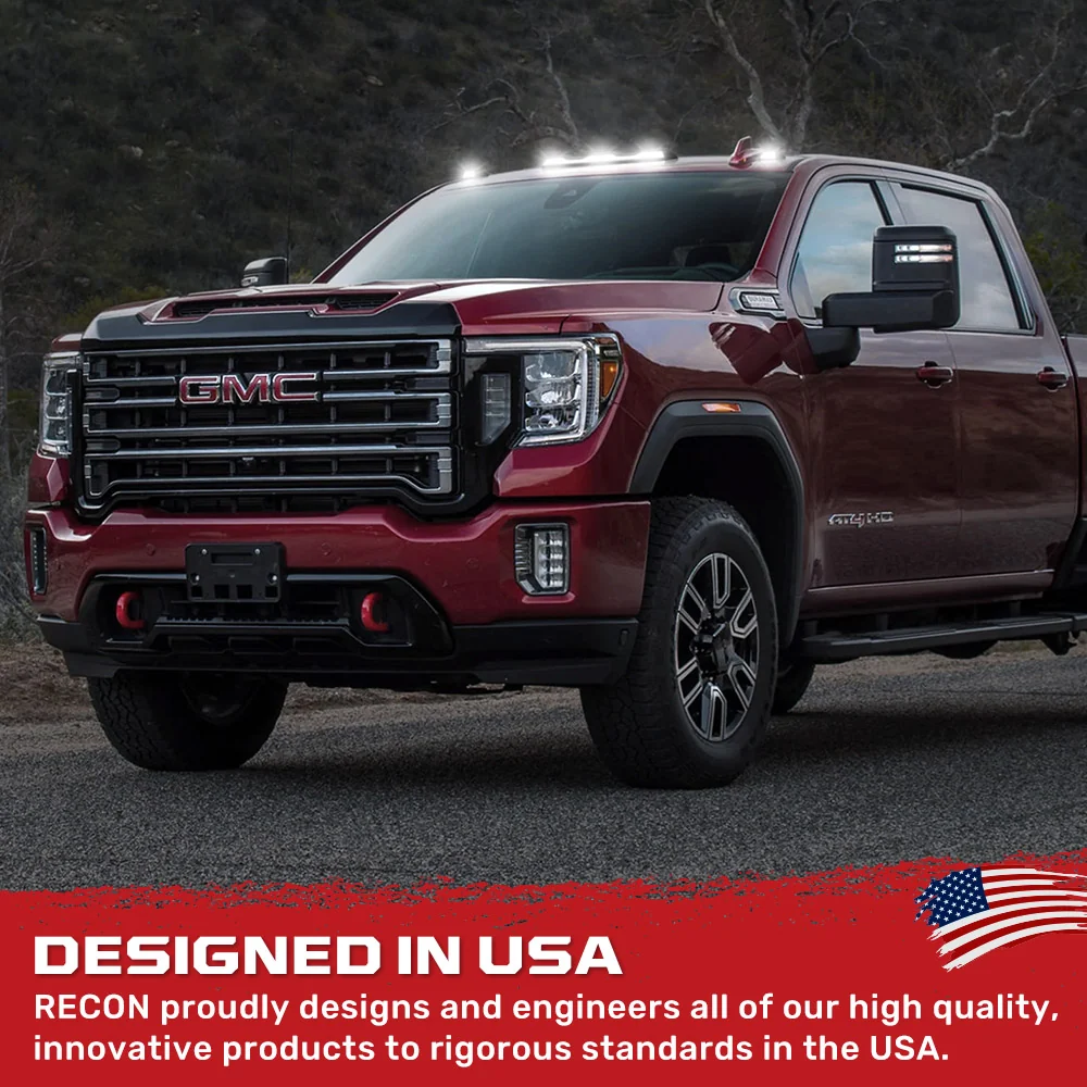 GMC & Chevy 20-25 (4th Gen) Heavy-Duty (3-Piece Set) Cab Roof Light Set 2-Way Front & Rear Facing Ultra High-Power White LEDs - (ATTN: This cab light kit replaces Factory/OEM installed cab roof lights) - Multiple Lens - Image 18