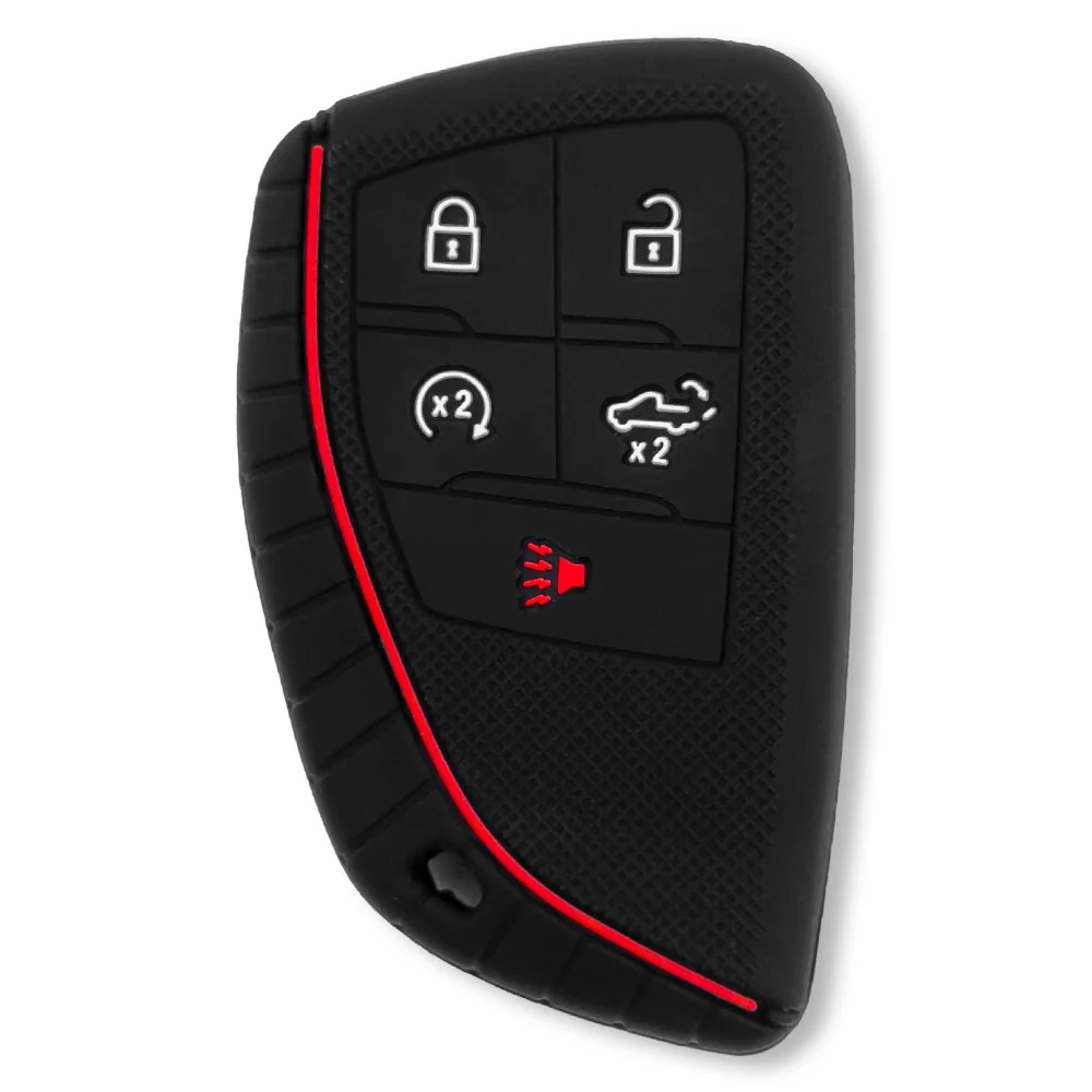 GMC & Chevy 22-25 Sierra & Silverado 1-Piece 100% Silicone Rubber Key Fob Cover - Multiple Colors - Image 19