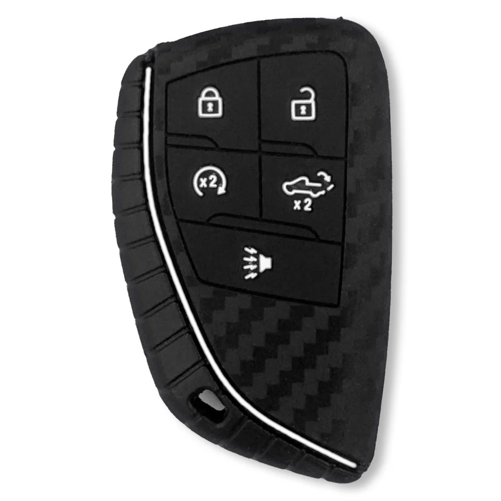 GMC & Chevy 22-25 Sierra & Silverado 1-Piece 100% Silicone Rubber Key Fob Cover - Multiple Colors - Image 38