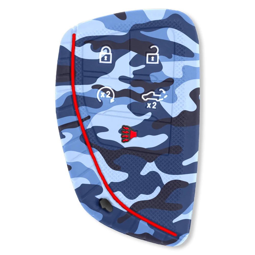 GMC & Chevy 22-25 Sierra & Silverado 1-Piece 100% Silicone Rubber Key Fob Cover - Multiple Colors - Image 56