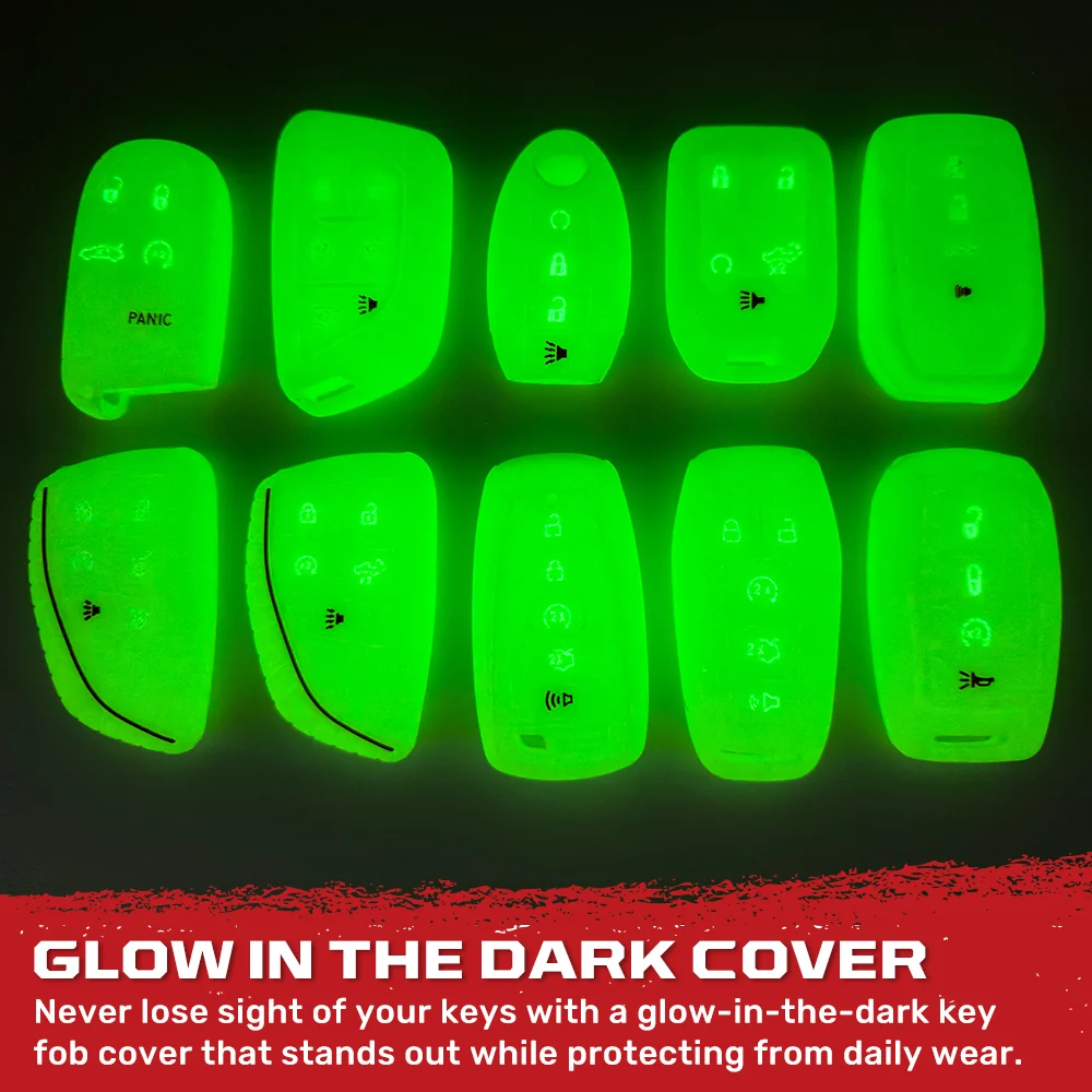 GMC & Chevy 22-25 Sierra & Silverado 1-Piece 100% Silicone Rubber Key Fob Cover - Multiple Colors - Image 74