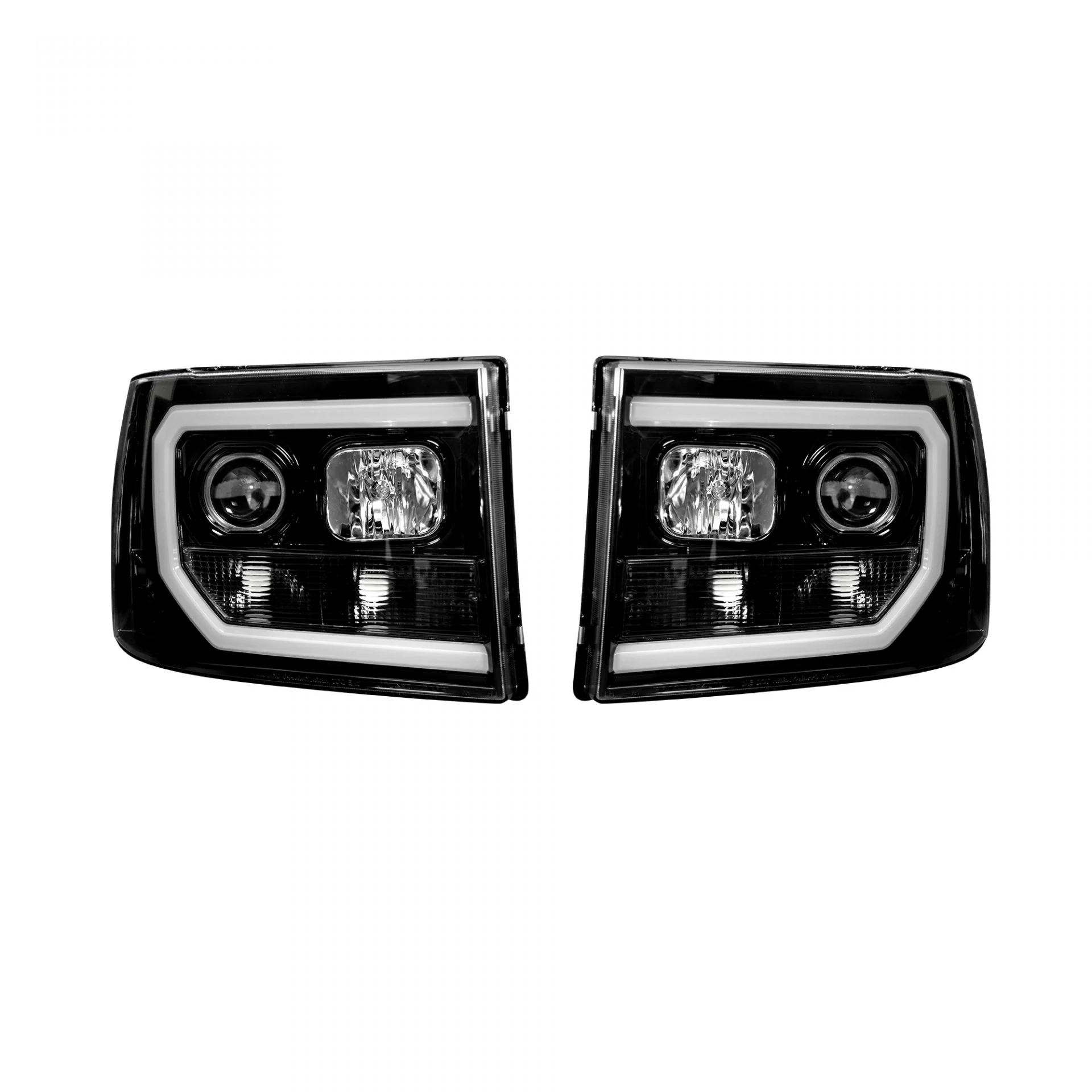 GMC Sierra 07-13 Projector Headlights OLED Halos & DRL - Multiple Styles - Image 3