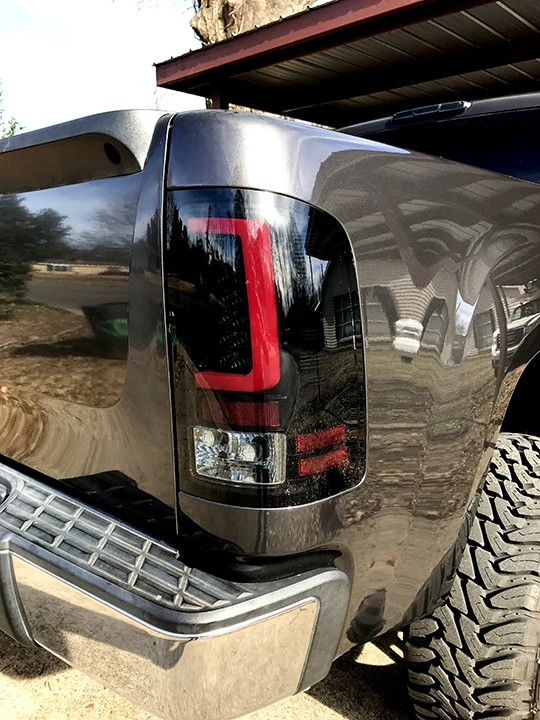 GMC Sierra 07-13 (Single Wheel Trucks) Tail Lights Ultra Bright OLED Running DRL Lights - Multiple Lens - Image 13