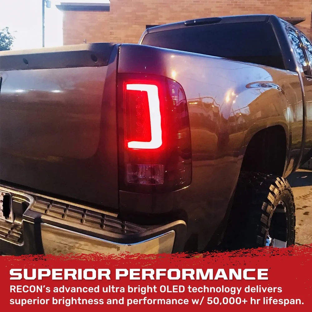 GMC Sierra 07-13 (Single Wheel Trucks) Tail Lights Ultra Bright OLED Running DRL Lights - Multiple Lens - Image 27