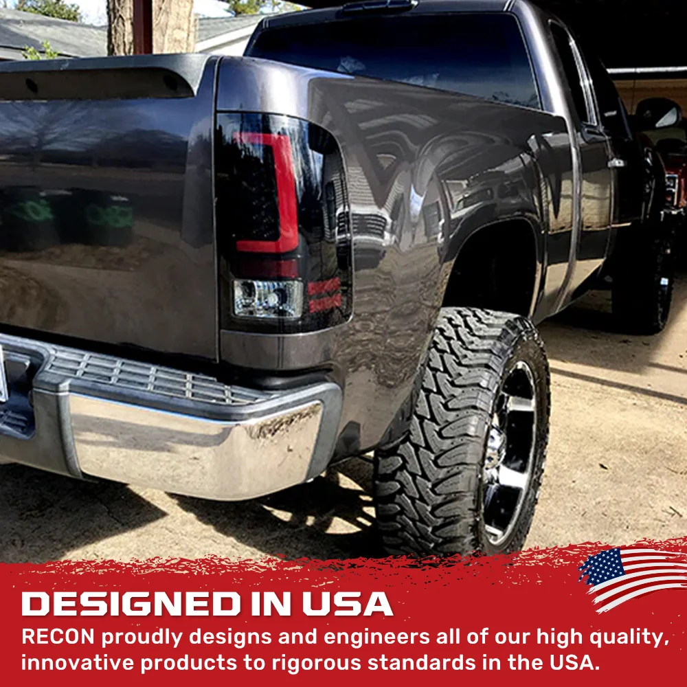 GMC Sierra 07-13 (Single Wheel Trucks) Tail Lights Ultra Bright OLED Running DRL Lights - Multiple Lens - Image 7