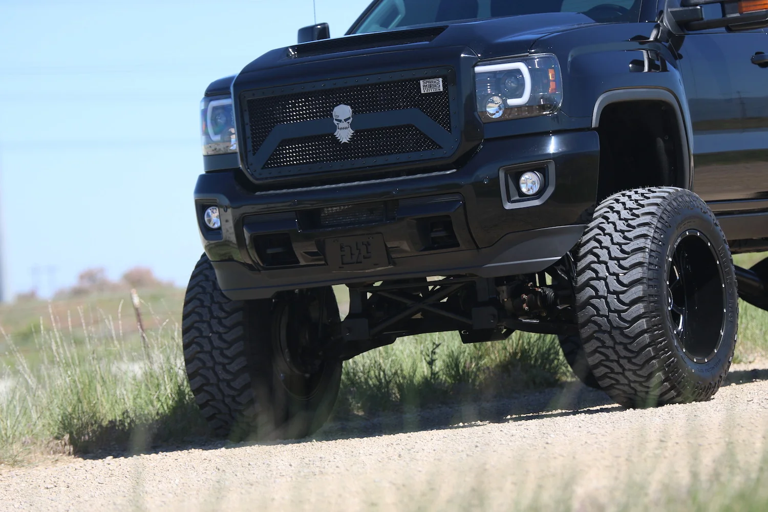 GMC Sierra 1500 14-18 Projector Headlights w OLED Amber DRLs & Scanning OLED Amber Turn Signals Smoked/Black - Image 16