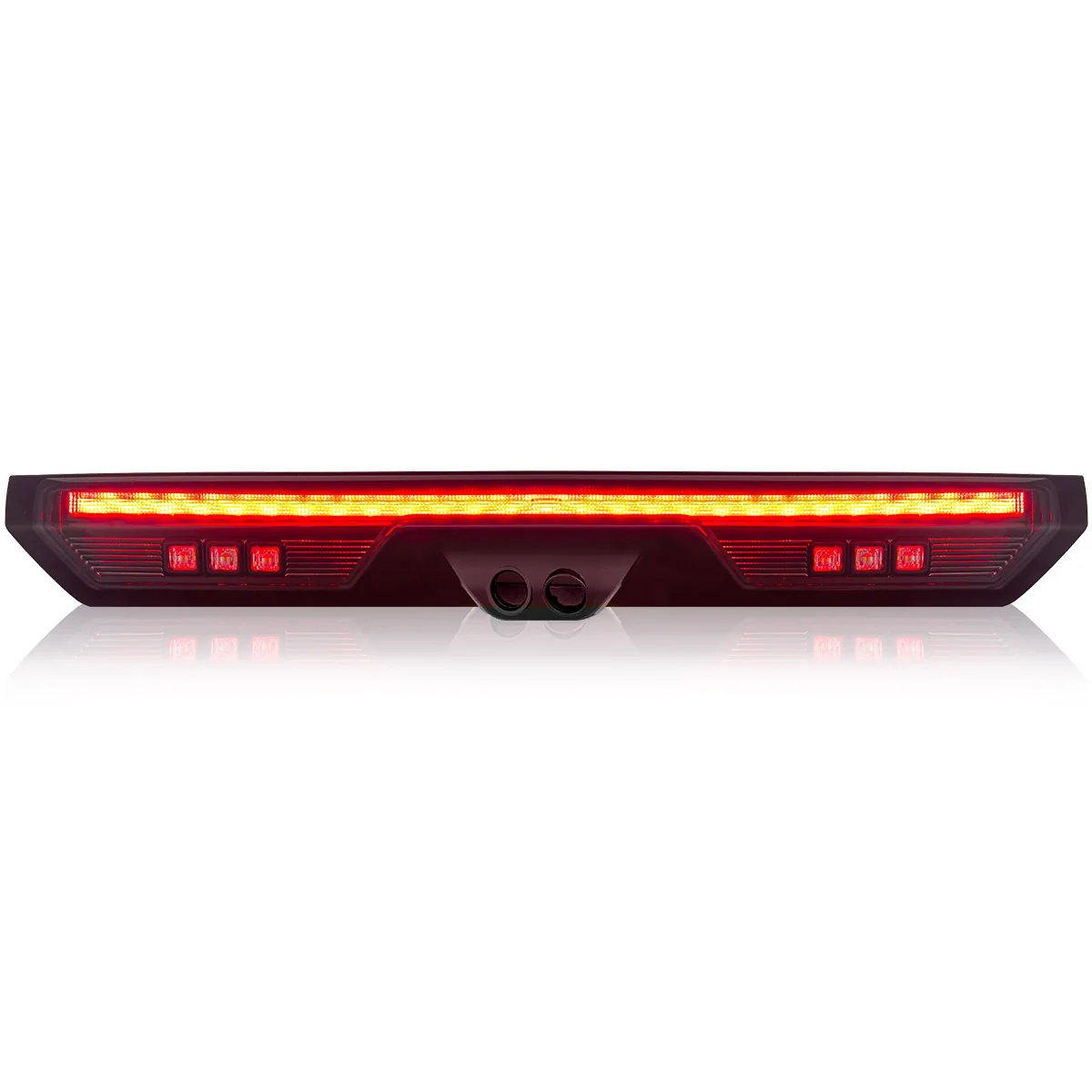 GMC Sierra 1500 19-25 & Chevy Silverado 1500 19-25 (4th GEN) - ULTRA HIGH POWER Red LED 3rd Brake Light w/ ULTRA HIGH POWER CREE XML White LED Cargo Lights (Replaces LED 3rd Brake Light with 2 Cargo Bed Cameras - Smoked Lens - Image 3