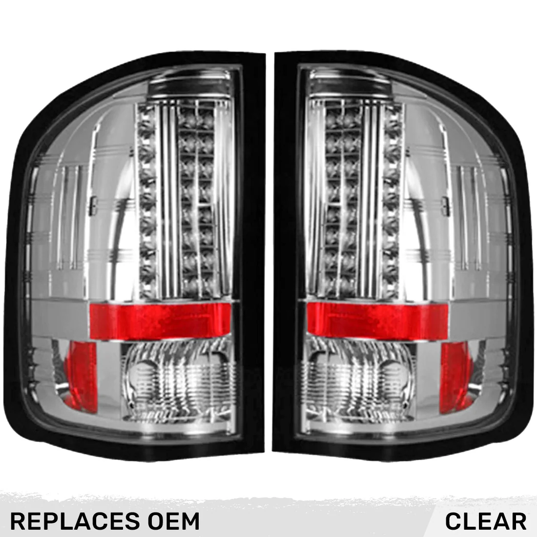 GMC Sierra (1500, 2500, 3500) Single-Wheel 07-13 Ultra Bright LED Tail Lights - Multiple Lens - Image 12