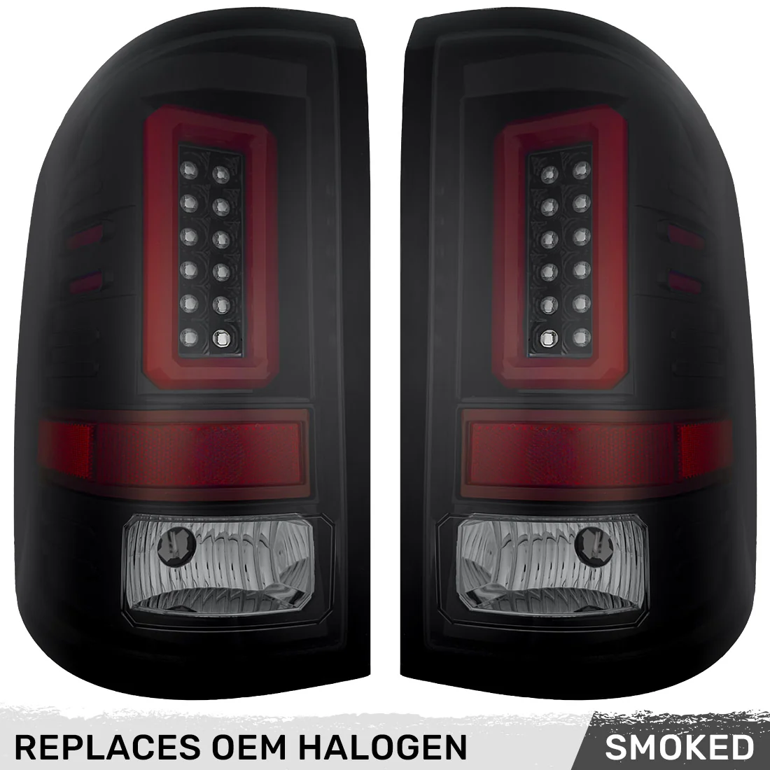 GMC Sierra 2500/3500 14-19 (Only Fits 3rd Gen Single Wheel w/ Factory OEM Halogen Style) Tail Lights OLED in Multiple Lens - Image 26