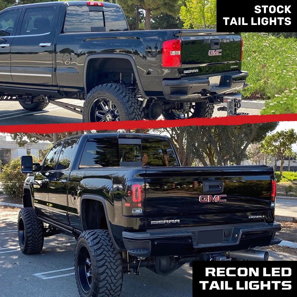 GMC Sierra 2500/3500 16-19 (Fits Single Wheel & Replaces Factory LED Style Only) Tail Lights OLED in Multiple Lens - Image 31