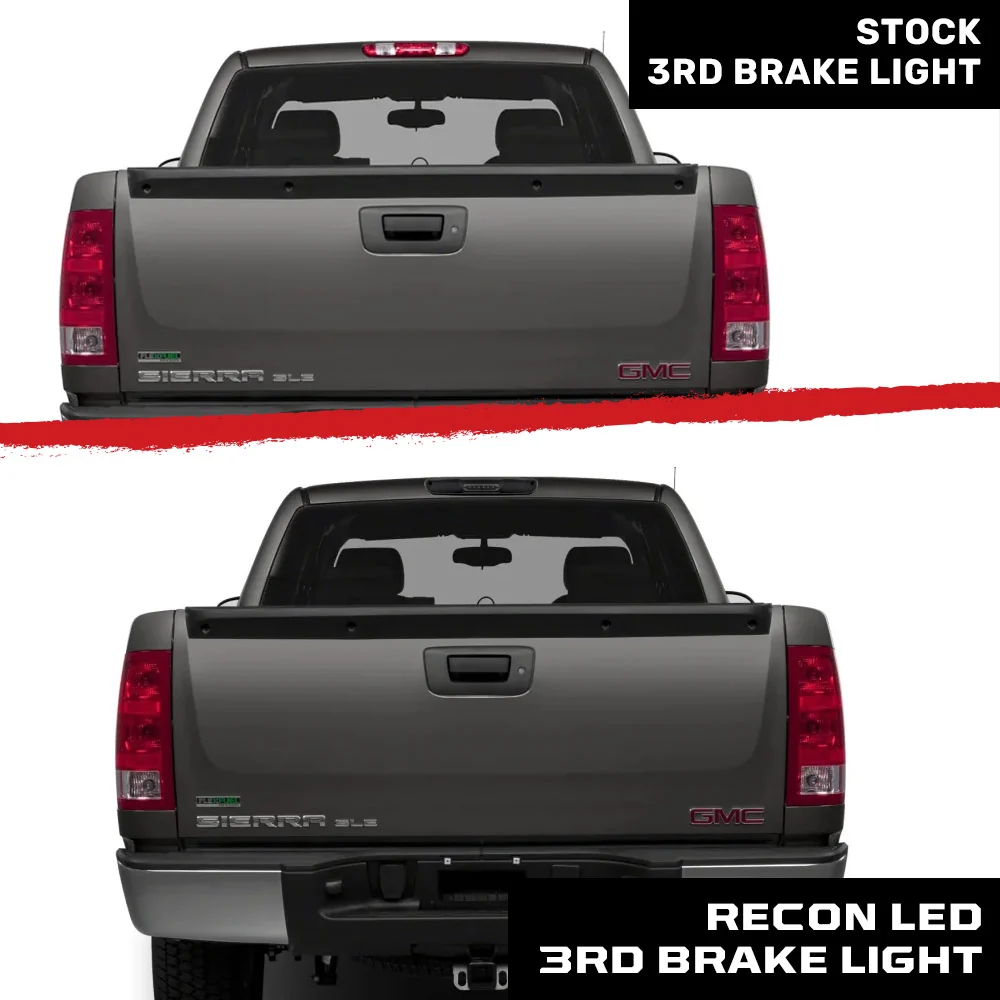 GMC Sierra & Chevy Silverado 07-13 3rd Brake Light ULTRA HIGH POWER CREE XML LED in Smoked - Image 9