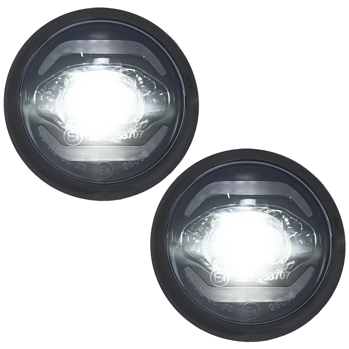 GMC Sierra & Chevy Silverado 15-19 Ultra Bright 2-Function White LED Driving Fog Lights (Fog Lights, DRL) - Smoked Lens - Image 3