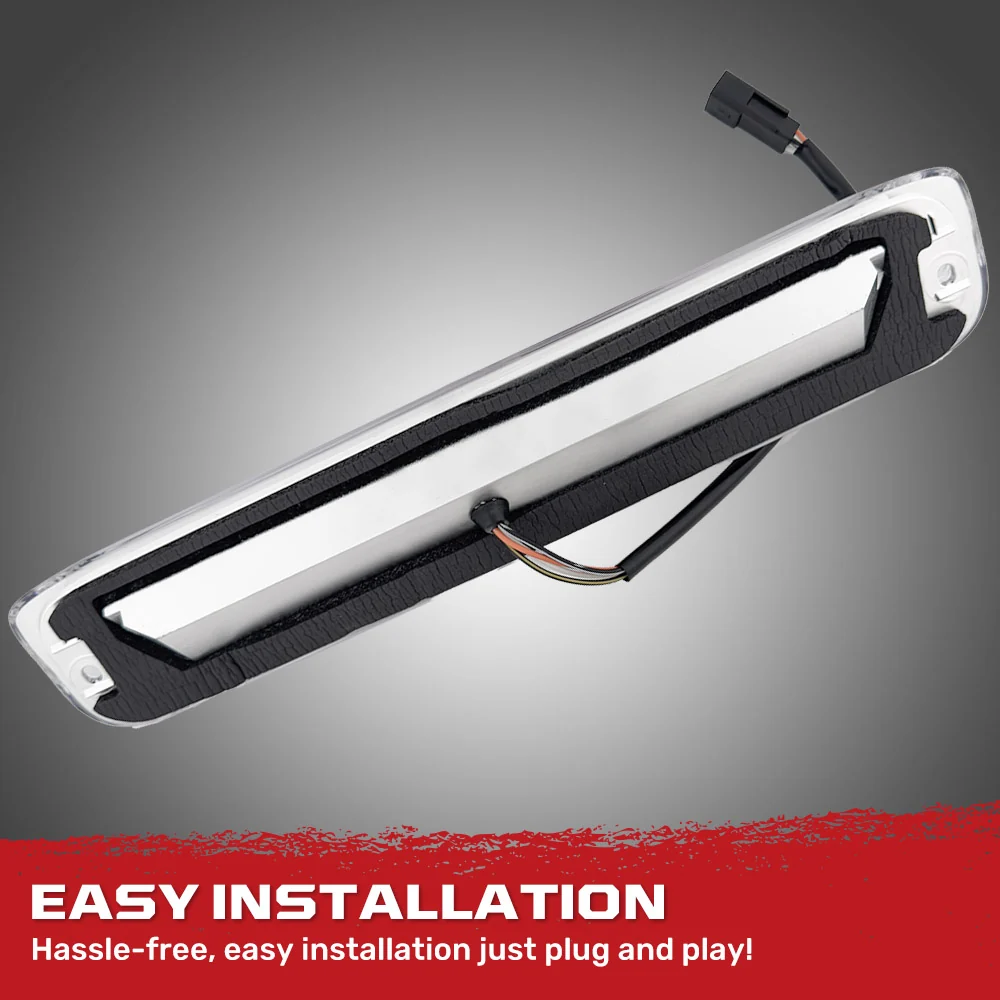GMC Sierra & Chevy Silverado 99-06 3rd Brake Light Kit LED Cargo Lights Clear - Image 10
