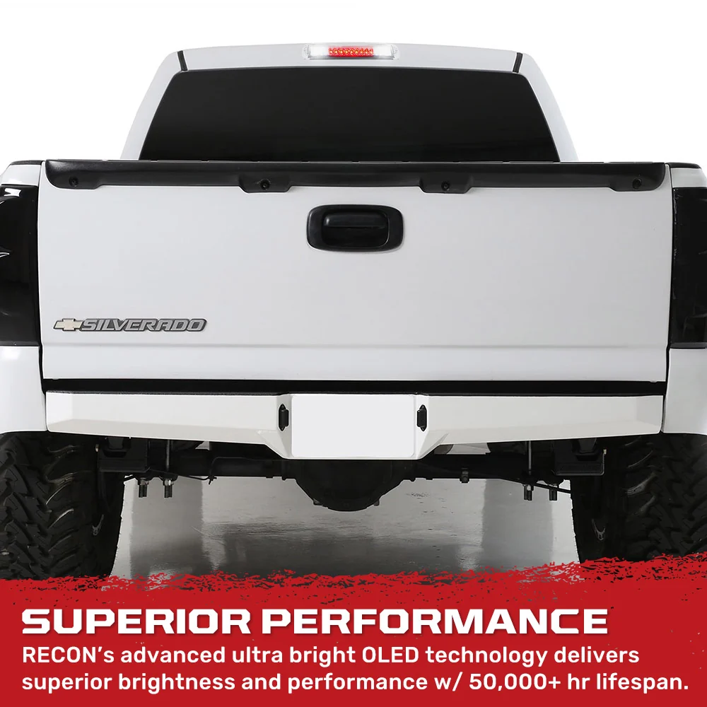 GMC Sierra & Chevy Silverado 99-06 3rd Brake Light Kit LED Cargo Lights Clear - Image 5