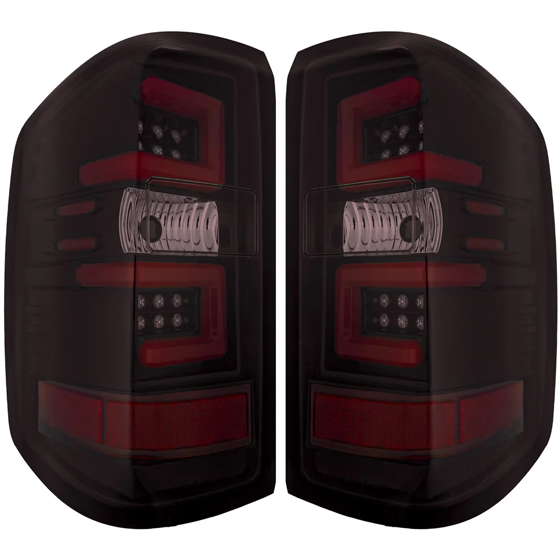 GMC Sierra Dually 3500 15-19 (Replaces Factory LED Style Only) OLED Tail Lights - Multiple Lens - Image 24
