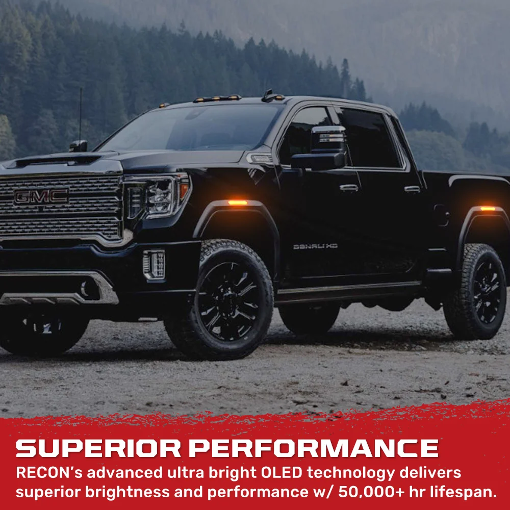 GMC 20-25 Sierra HD 2500/3500 (4th Gen) Fender Lenses (4-Piece Set) Ultra Bright LED Lights - Multiple Options - Image 28