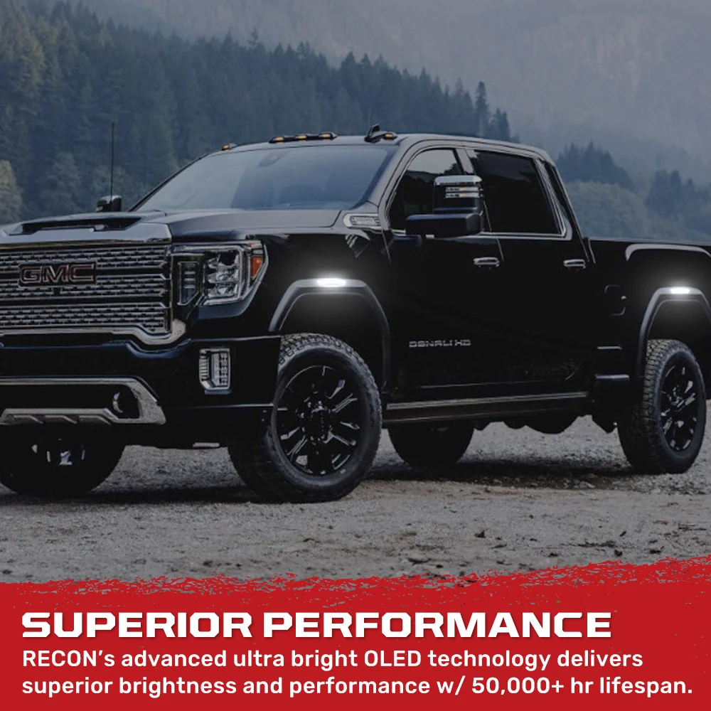 GMC 20-25 Sierra HD 2500/3500 (4th Gen) Fender Lenses (4-Piece Set) Ultra Bright LED Lights - Multiple Options - Image 8