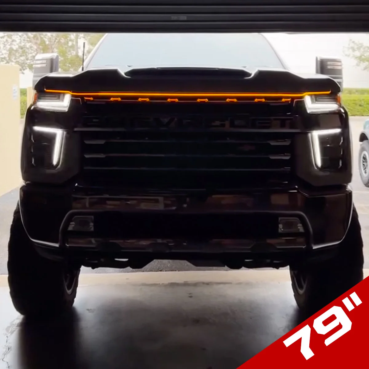 High Power DRL Hood LED Light with Start-up Sequence in White or Amber - Multiple Sizes - Image 15