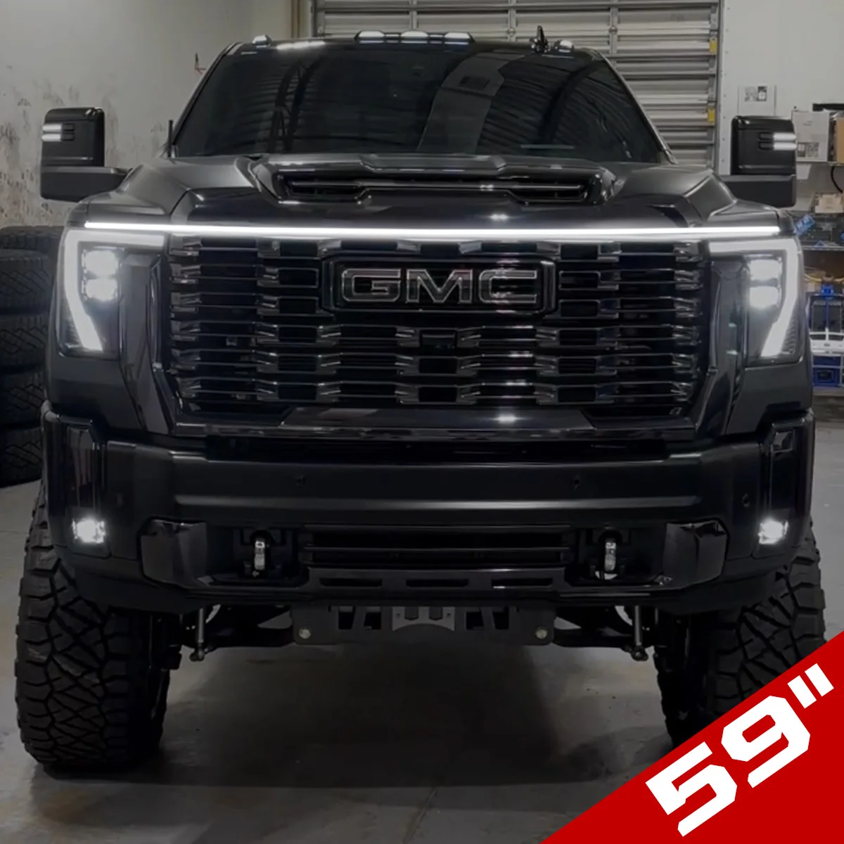 High Power DRL Hood LED Light with Start-up Sequence in White or Amber - Multiple Sizes - Image 18