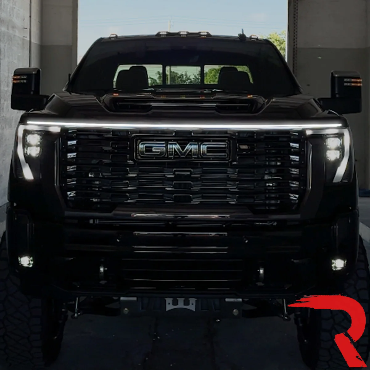 High Power DRL Hood LED Light with Start-up Sequence in White or Amber - Multiple Sizes - Image 24